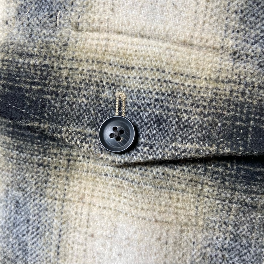 All Saints Lewes Checked Wool Blend Shirt Jacket - Picture 9 of 11